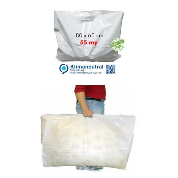 Tragtaschen LDPE weiss - ÖKO