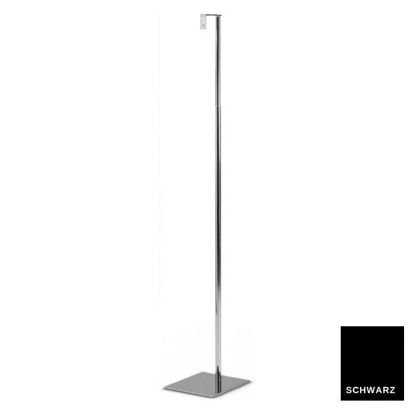 Metallfuss schwarz, rechteckig