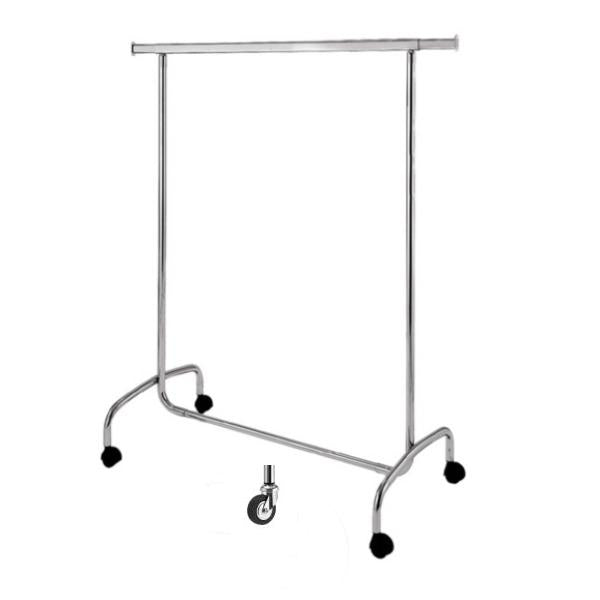 Kleiderständer verchromt - L103 cm fixe Höhe