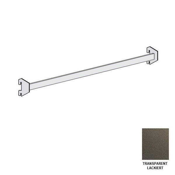 Tragstange frontal transparent lackiert