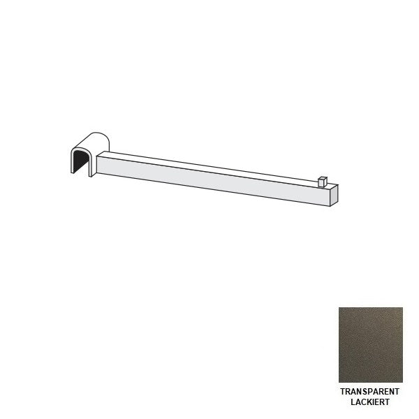 Aufhängesupport frontal transparent lackiert