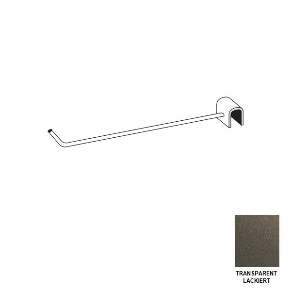 Halter gerade transparent lackiert
