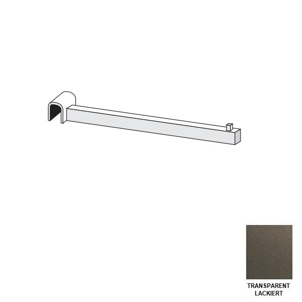Träger aus Metall transparent lackiert
