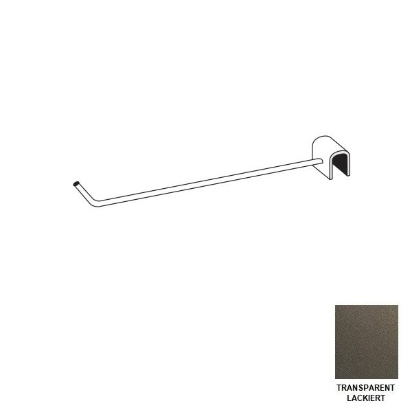 Support gerade transparent lackiert