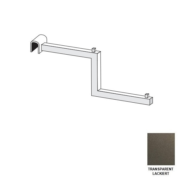 Support frontal mit 2 Ebenen transparent lackiert