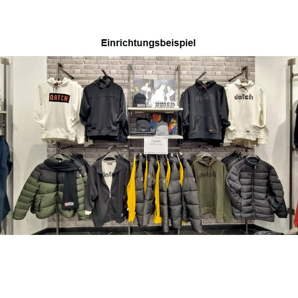 Vertikalstange transparent lackiert