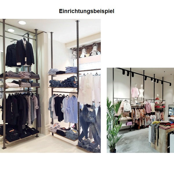 Vertikalstange (Decke/Boden) transparent lackiert