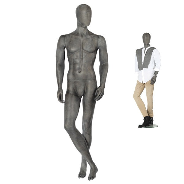 Herrenfigur mit abstraktem Kopf