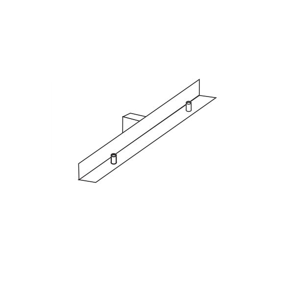Tablarhalter (1Paar), transparent matt lackiert 