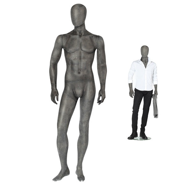 Herrenfigur mit abstraktem Kopf