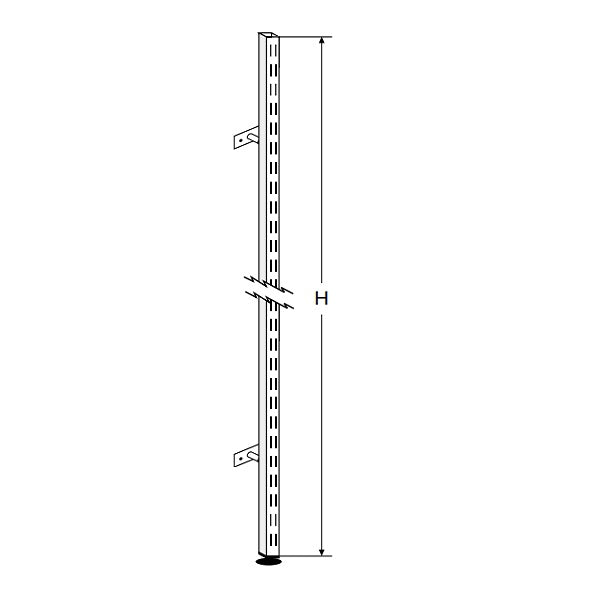 Vertikalstange schwarz