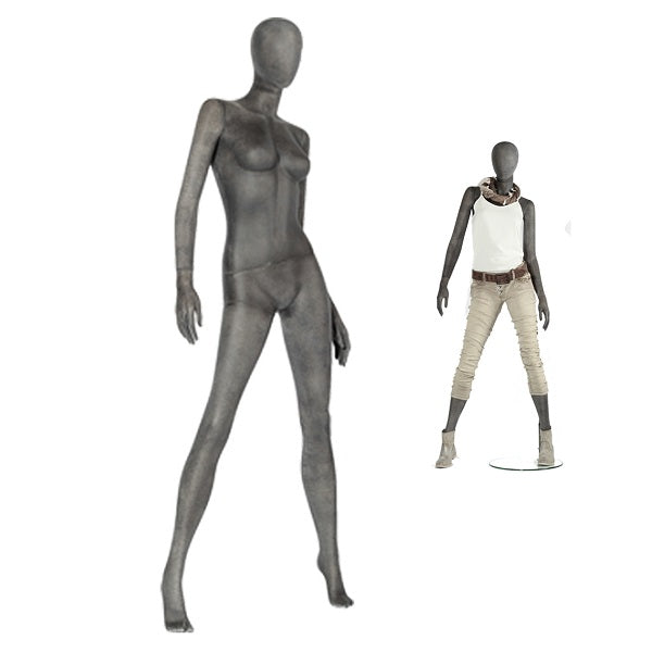 Damenfigur mit abstraktem Kopf