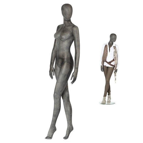 Damenfigur mit abstraktem Kopf