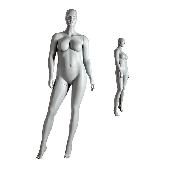 Damenfigur mit abstraktem Kopf