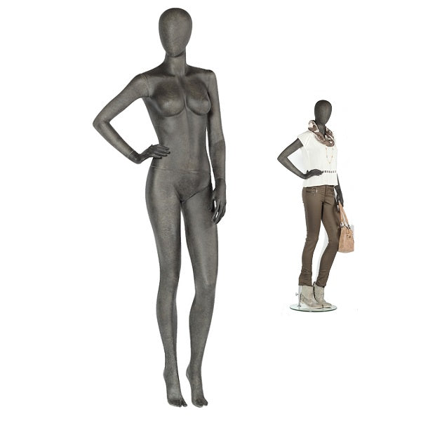Damenfigur mit abstraktem Kopf