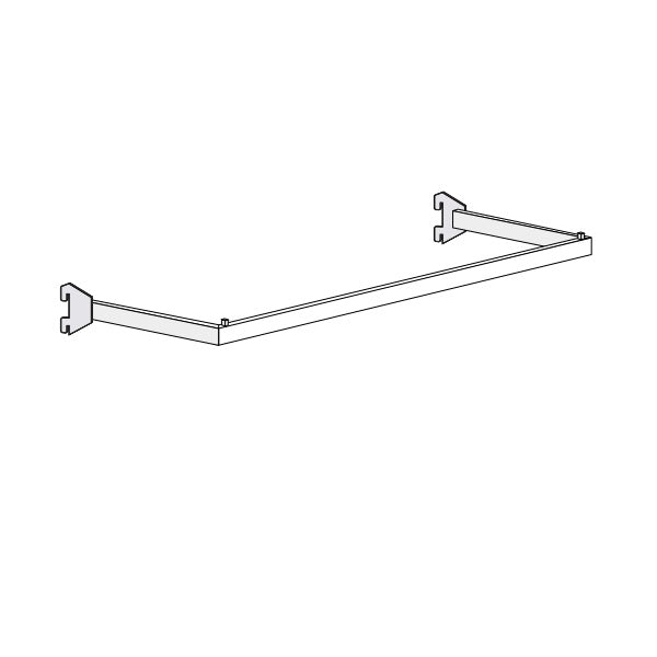 Tragstange transparent lackiert