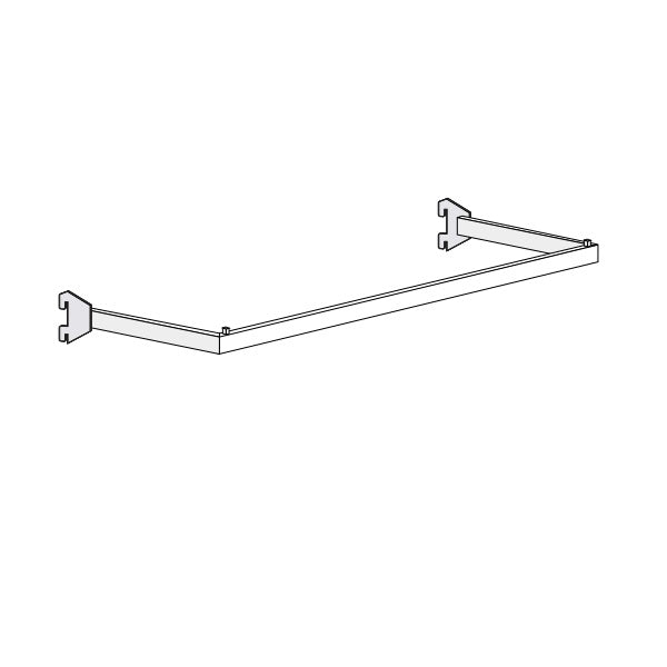 Tragstange transparent lackiert