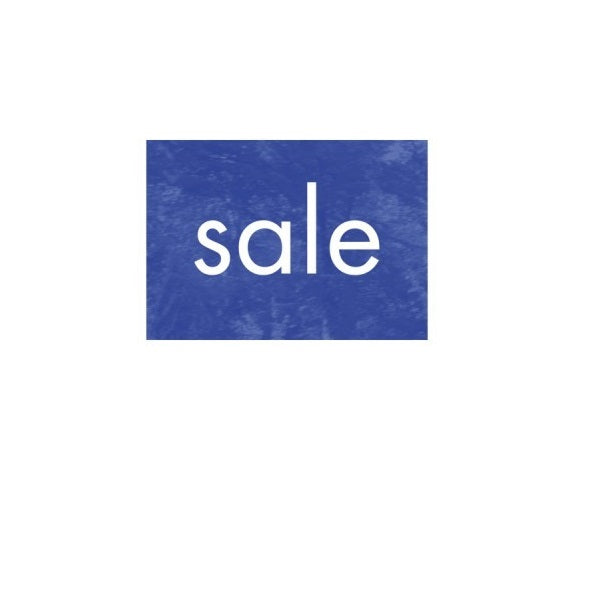 Aktionsplakat blau marmoriert Druck weiss "Sale" quer