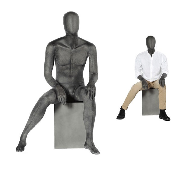 Herrenfigur mit abstraktem Kopf