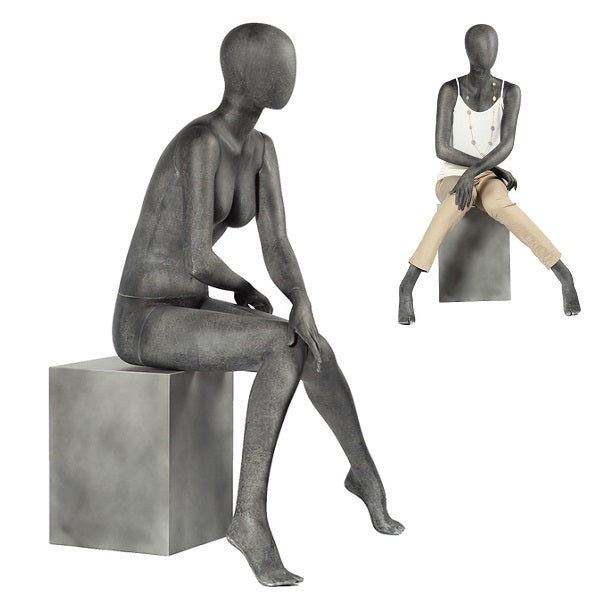Damenfigur mit abstraktem Kopf