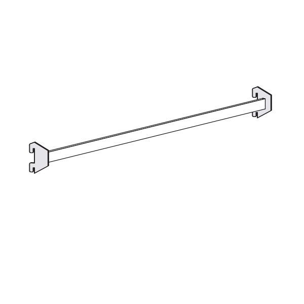 Tragstange frontal, transparent lackiert