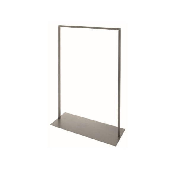 Verkaufsgondel Metall transparent matt lackiert