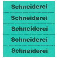 Markierungszettel "Schneiderei"