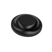 Holzabschluss rund schwarz