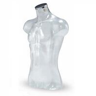 Herrentorso transparent, kurz