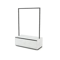 Verkaufsgondel - Metall Nero Opaco